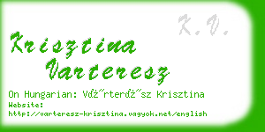 krisztina varteresz business card